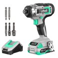thumbnail image 1 of Litheli 1/4″ 20V Cordless Impact Driver , 1150 In-lbs Torque, with 2.0 Ah Battery & Charger, 1 of 6