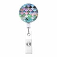 thumbnail image 1 of Moins de 5 Bureau&Artisanat&Papeterie 1 Pce Badge Rétractable Robuste Diamètre 3,2 cm Usage Polyvalent Cordon de Traction, 1 of 9