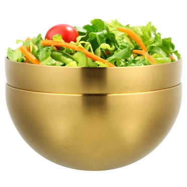 Shisuyan 2pcs Stainless Steel Salad Bowl Fruit Bowl Vegetable Salad Storage Bowls