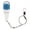 White blue large with steel wire, variant on Downrigger Release Clip Fishing Trolling Line Release Clips Outrigger