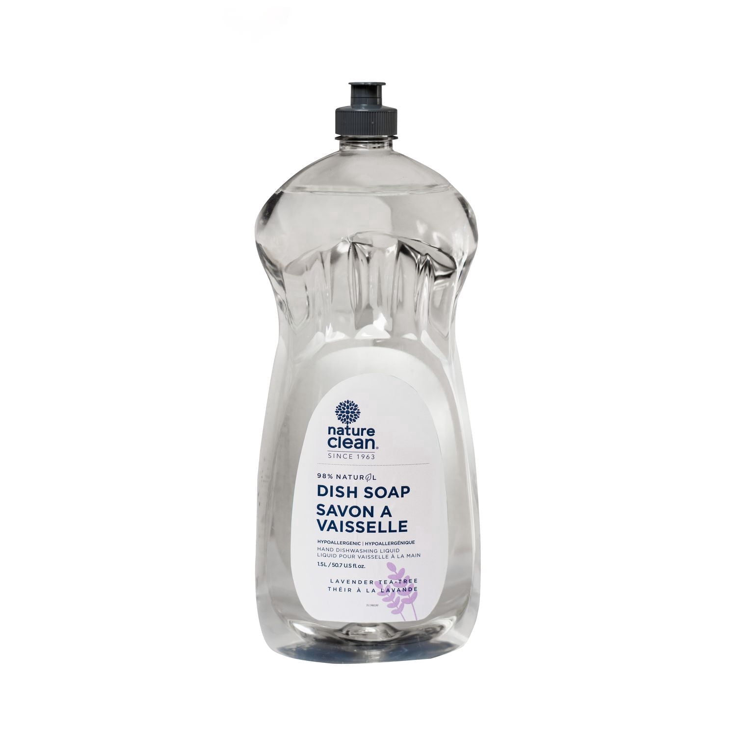 Nature Clean 98% natural Dishwashing Liquid Lavender (1.5L)