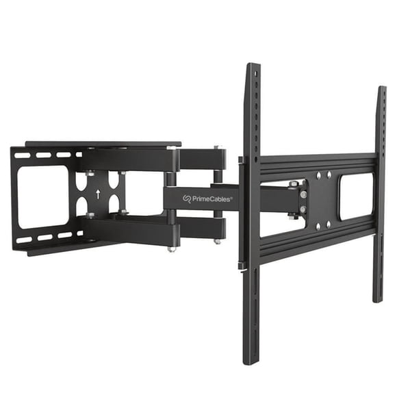Support Mural pour Téléviseur à Mouvement Complet Robuste de 37 à 70 Pouces, Double Support à 6 Bras jusqu'à 110 Lb et VESA Max 600x400 mm, Support TV Pivotant à Articulation Complète Compatible avec Montant de Bois Mural de 16 Pouces