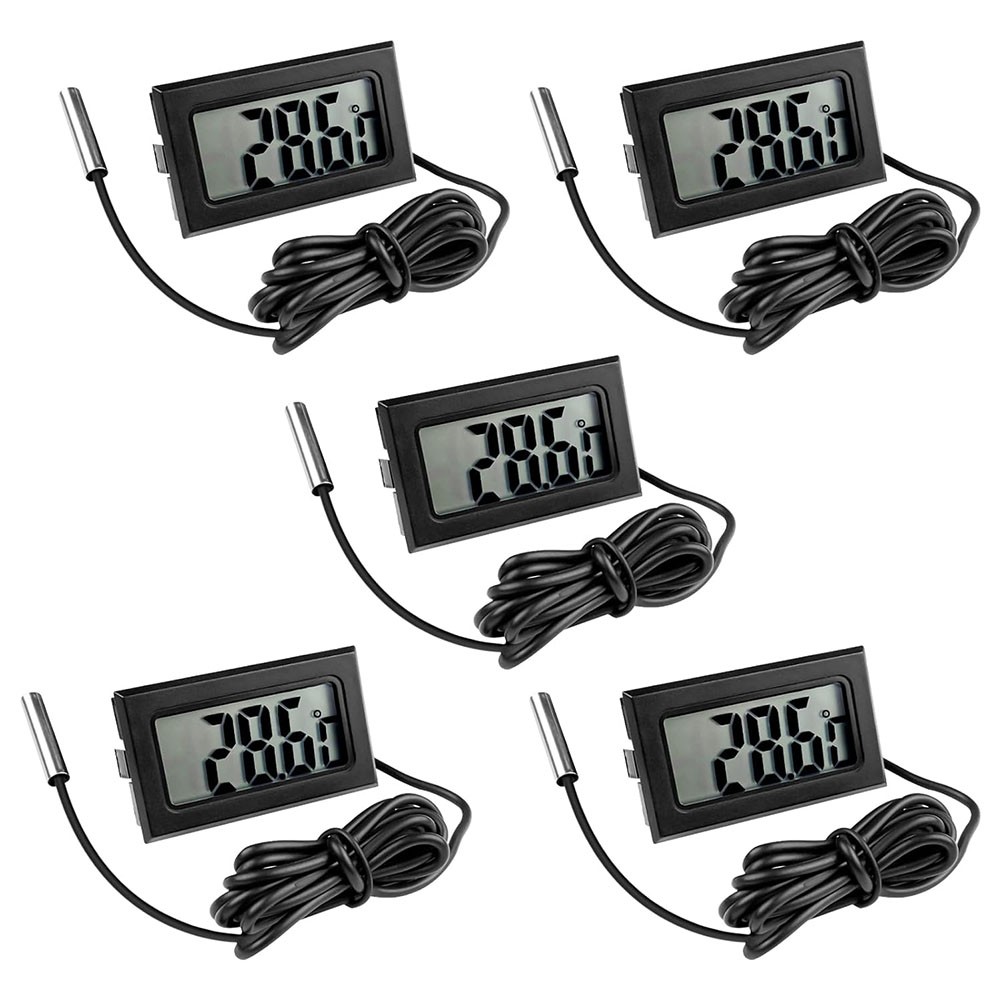Waterproof Digital Thermometer 5Pcs Set For Reliable Temperature Measurement