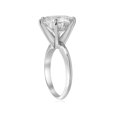 thumbnail image 2 of 4 ct Round Diamond Solitaire Engagement Ring 14k White Gold, 2 of 3