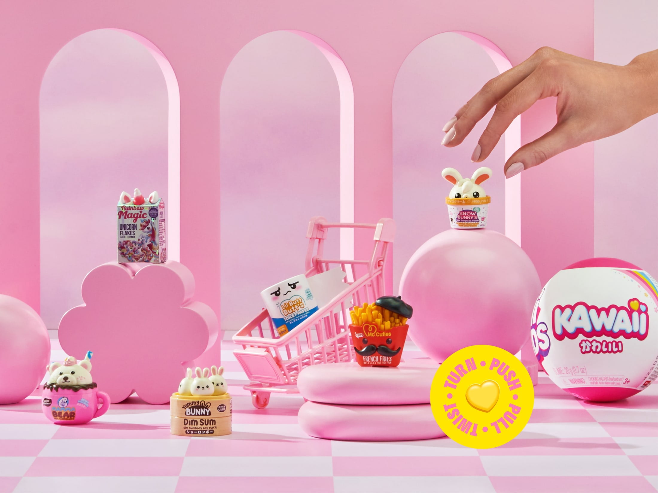 Mini Marques Kawaii Capsule par ZURU - Jouet à collectionner Surprise à déballer pour les enfants de 3 ans et plus