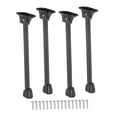 thumbnail image 1 of Tnarru 4Pcs Folding Table Legs Black Carbon Steel Multipurpose Bed Laptop Desk Feet 40cm, 1 of 8