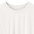 thumbnail image 4 of Birdeem Womens Round Neck Not Irregular Solid Color Short Sleeved Loose T-Shirt Short Sleeved Round Neck Top/Shirt, 4 of 12