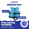 thumbnail image 3 of TRC Recreation Super Soft Child Life Jacket Vest, X Small, Marina Blue, 3 of 8