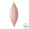 thumbnail image 2 of Vickerman M183258M Ornement de Finial à Lignes Mat Or Rose de 8 Po, 4 par Sac, 2 of 3