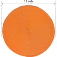 thumbnail image 2 of Placemat Round Braided Table Mats for Dining Rooms - Woven Washable Non 15 Inch for Everyday Use, 2 of 7