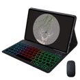 thumbnail image 1 of Touchpad Keyboard Case Funda For Tablet Lenovo Tab M10 HD 2nd Gen 10.1 TB-X306X X306F Rainbow Backlight Keyboard Cover Mouse black key case M Arabic, 1 of 6