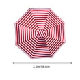 thumbnail image 2 of Parasol de Terrasse Extérieur Grand de 98,4 Pouces à 6 Baleines, Parasol de Marché pour Table – Résistant aux UV, Parasol de Piscine 190T Robuste et Imperméable, Toile de Remplacement pour Parasol, Housse Supérieure de Remplacement (Cadre Non Inclus), 2 of 5