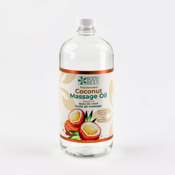 BodyBest Fractionated Coconut Massage Oil 1 Liter