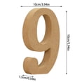 thumbnail image 2 of 4 Inch Wooden Letters Unfinished for Crafts - White Wood Alphabet Letters for Wall Decor, Marquee Signs, Wedding, Birthday Party & Home Decoration - Standing Table Letters for DIY Projects, 2 of 6