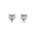 thumbnail image 1 of Heart Birthstone Stud Earrings, 1 of 4