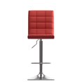 thumbnail image 4 of CorLiving Xavier Set of 2 Square Tufted Upholstered Adjustable Height Indoor Barstools, 4 of 9
