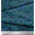 thumbnail image 2 of Soimoi Toile de Coton Feuilles de Palmier Tissu Imprimé 1 Yard 42 Inch Wide, 2 of 3