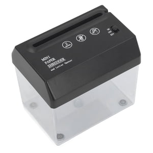 Portable Paper Shredder, Small Mini Paper Shredder A6 with Non Slip Foam for Office