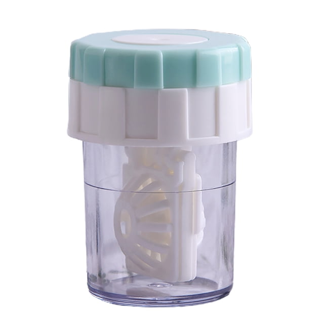 Essen Contact Lenses Washer Portable Rotating Cleaning Plastic Manual Cleaner Holder Container for Travel