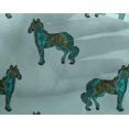 thumbnail image 4 of oneOone Georgette Viscose Fabric Horse Block Decor Fabric Printed BTY 42 Inch Wide, 4 of 4