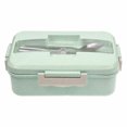 thumbnail image 1 of LSLJS Boîte à Lunch Bento Micro-Ondes en Paille Cuillère Contenant de Rangement pour Aliments Enfants Adultes Bento Lunch Boxes, 1 of 2