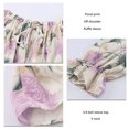 thumbnail image 5 of Ccdes Off Shoulder Top, Elegant Floral Print Blouse Loose Stylish Polyester For Office Work For Outdoor Activity, 5 of 5