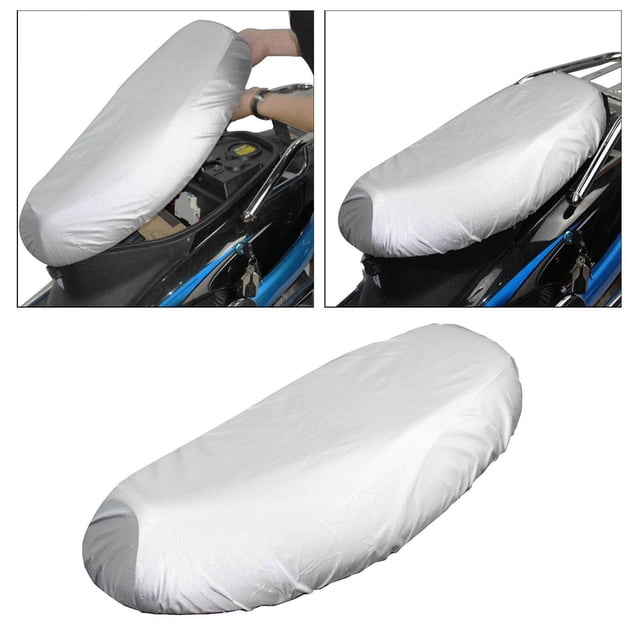 Motorcycle Seat Cover Motorbikes Waterproof Protector Cover mopeds Motorcycle Mopeds Pad Protector Silver M