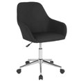 thumbnail image 1 of Cortana Home and Office Mid-Back Chair in Black Fabric, 1 of 9