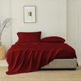 thumbnail image 1 of SGI Bedding 1000 TC Egyptian Cotton Bed Sheet Set - Twin Size Sheets 1000 Count Sheets for Twin Size Bed - Soft, Durable Sheets Cotton Sheets in 1000 TC 18" Deep Burgundy, 1 of 6
