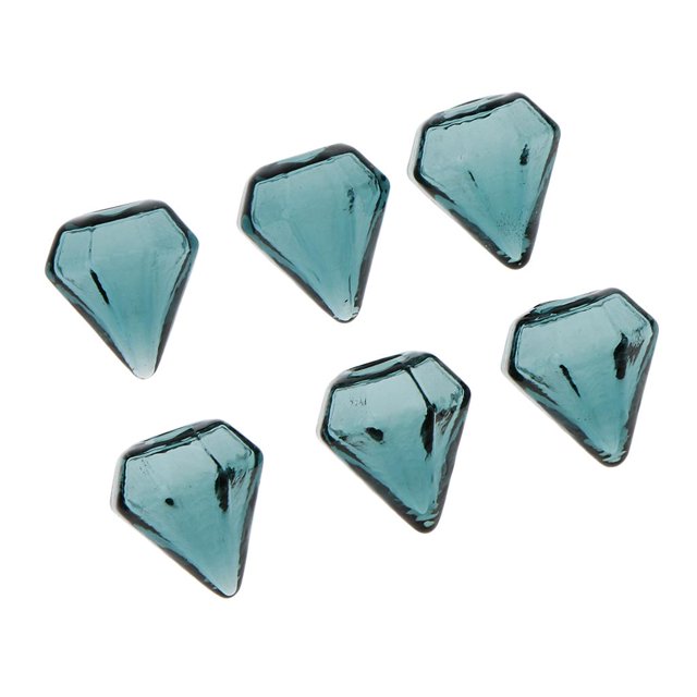 Esquirla 6 Pcs Clear Glass Bottle Charm Pendant DIY Craft Jewelry Making Deep Green