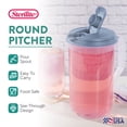 thumbnail image 2 of Sterilite 2 Quart Plastic Hinged Pitcher with Comfort Grip Handle, Blue, 6-Pack, 2 of 9