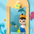 thumbnail image 4 of LJNYFDC Sturdy Table Tennis Rackets Children Indoor Hanging Table Tennis Trainer Set Automatic Rebound Practice Toy Improve Hand Eye Coordination 1 Set, 4 of 6