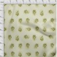 thumbnail image 4 of oneOone Viscose Chiffon Greenish Beige Fabric Block Sewing Material Print Fabric By The Yard 42 Inch Wide, 4 of 5