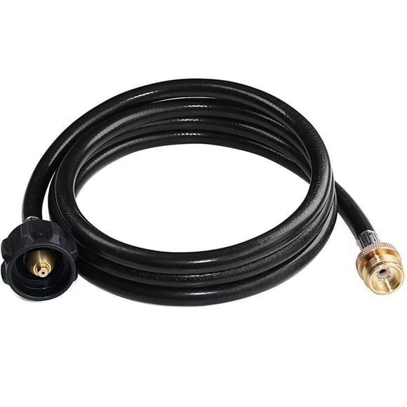 Clearance! Delayuji 6Ft Lpg Hose Propane Adapter 1 Lb To 25 Lb Hose Assembly Propane Tank Converter Replacement for Camping Stove Portable Grill Heater Type 1 Connection One Size Black