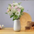 thumbnail image 3 of Flowers Artificial for Decoration Diamond Rose Plastic Bouquet, 5 Forks 10 Mini Roses Blue Waterproof Fade Proof Home Office Decor Roses Artificial Flowers, 3 of 6