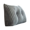 thumbnail image 2 of Gray Triangular Support Pillow, for Reading and Positioning, Triangular Bed Pillow for Reading, Headboard Backrest with Detachable Pillowcase for Support and Comfort, Kingtowag, 2 of 8
