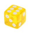 thumbnail image 4 of 100 x Translucent 16mm Six Sided Spot Dice Board Dice Spot RPG Games Yellow, 4 of 9