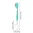 thumbnail image 3 of Travel 5-in-1 Toothbrush with Paste Toothpick & Tongue Scraper Portable Disposable No Rinsing Needed Mint Freshness for Travel & 10PCS, 3 of 4