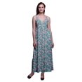 thumbnail image 1 of Bimba Robe Longue Chic à Imprimé Floral pour Femme, Style Bohème, Maxi d'Été, Tenue de Plage - Petit, 1 of 5