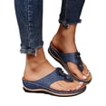 thumbnail image 4 of DPTALR Sandales de Plage d'Été pour Femmes à Talon Compensé Pantoufles Sandales Décontractées Sandales de Plage Chaussures pour Femmes, 4 of 9