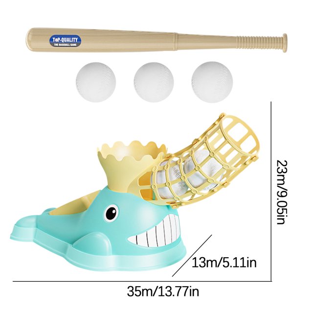 XZNGL Childrens Foot Step Ejection Training Baseball Set Parent Child Indoor and Outdoor Sports Automatic Baseball