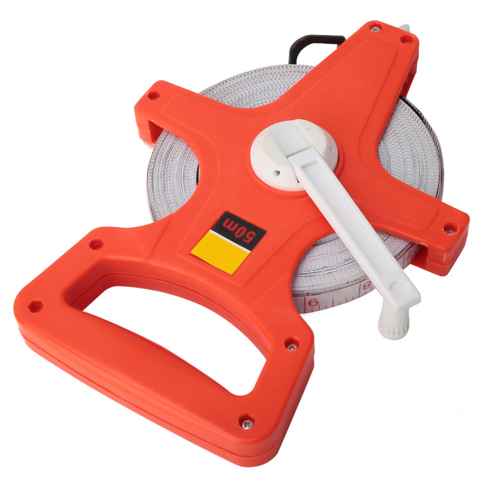 50m Tape Measure Tape Measure Open Reel Tape Measure Hand Tape Measure Plastic Tape Measure 50m Thickened Hand Plastic Open Reel Tape Measure Measuring Ruler Tool