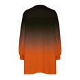 thumbnail image 5 of RXIRUCGD Womens Oversized Crewneck Sweatshirt Printed Long Sleeve Tunic Tops, Orange, Size: S, 5 of 5