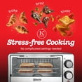 thumbnail image 3 of Kitchen Elite Toaster Oven Compact Countertop & Stainless Steel Tray, Black, 3 of 10
