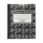 Notebook Composition Wide-Ruled Composition Notebook with Double Sheets 200 Pages (100 Sheets) Durable Cover Back-to-School Supplies Assorted Colors Ideal for Journaling and Note-Taking