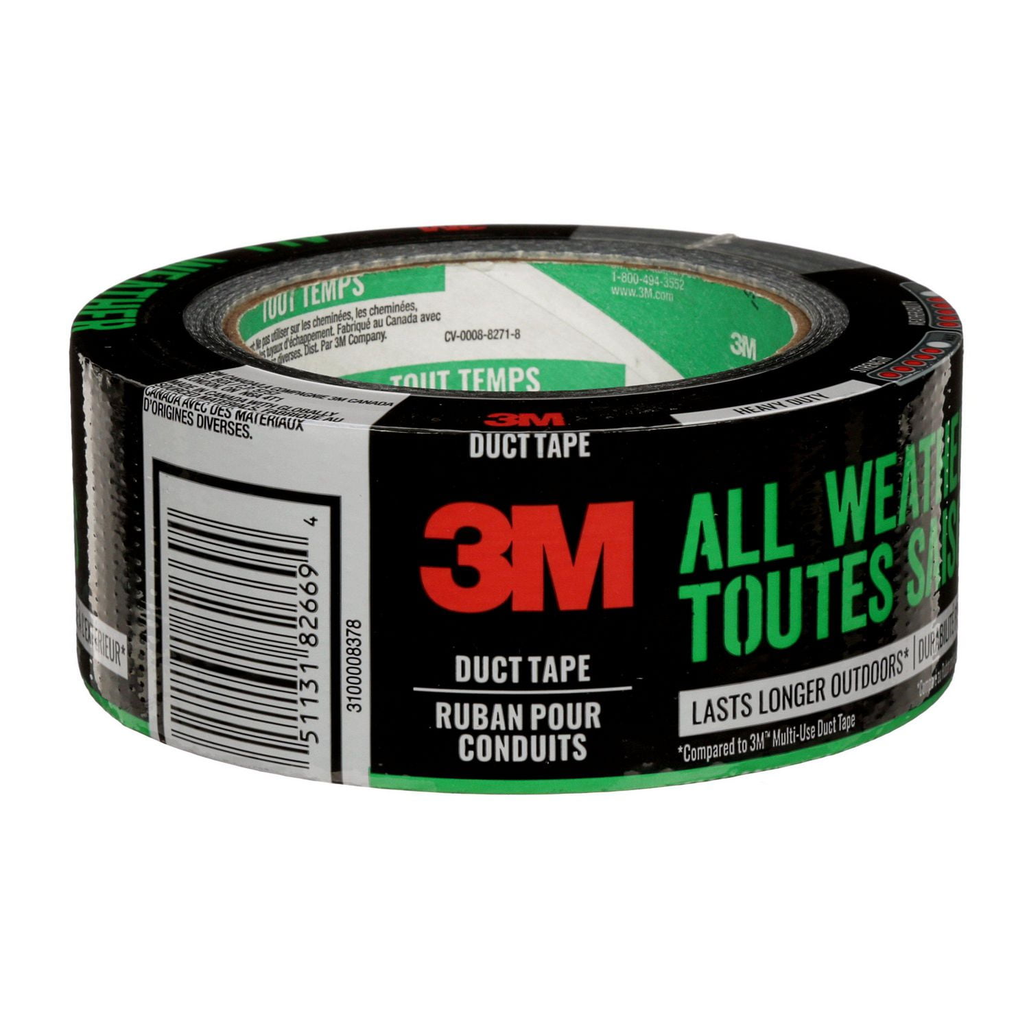Ruban pour conduits toutes saisons 3M(MC) 2525, 48 mm x 22,8 m (1,88 po x 25 vg)