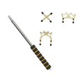 thumbnail image 3 of DYNWAVECA Retractable Billiards Cue Stick Bridge Comfortable Handle Professional Practical Snooker Cue Rest for Club and Game Indoor Party with 3 Bridge Heads, 3 of 10