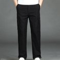 thumbnail image 4 of Men's Casual Comfort Drawstring Pants - Lightweight Polyester Regular Fit, Solid Color Outdoor Sports Trousers with Adjustable Waist and Pockets for Daily Wear, 4 of 5