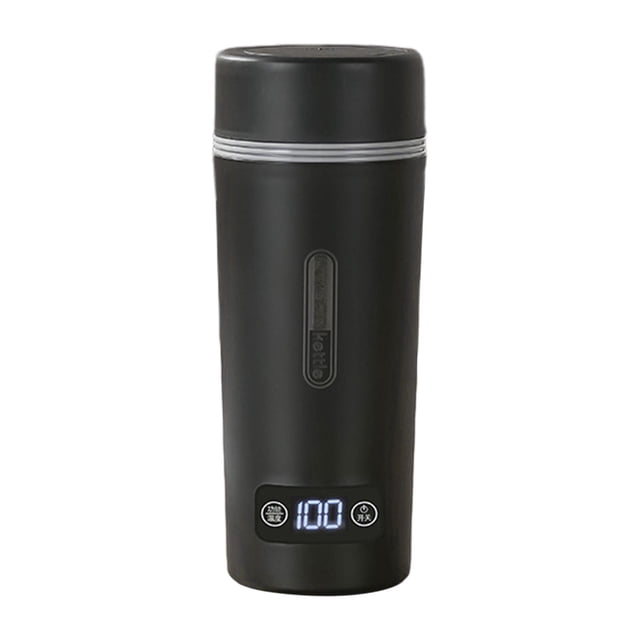 DOLITY 350ml Portable Kettle Auto Shut Off Insulated 4 Temperature Adjustable Hot Water black