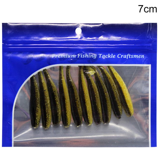 Maoww 10pcs Simulation Fishing Baits Reusable Fishing Lures Portable PVC Artificial Baits 7cm Type 9